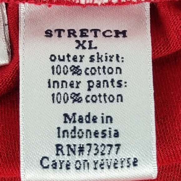 Croft & Barrow Red 100% Cotton Skort w/ Drawstring Waist Pockets Size XL - Picture 8 of 9